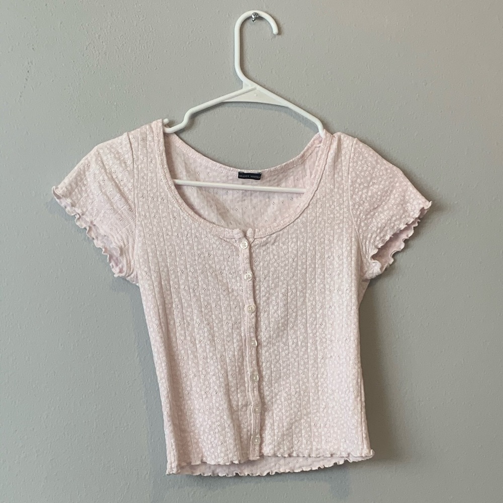 Brandy Melville pink zelly top